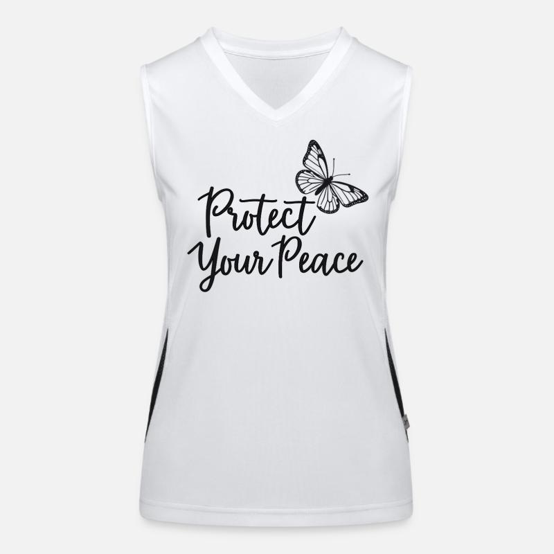 Protect Your Peace Butterfly Inner Peace Women's Functional Contrast Tank Top