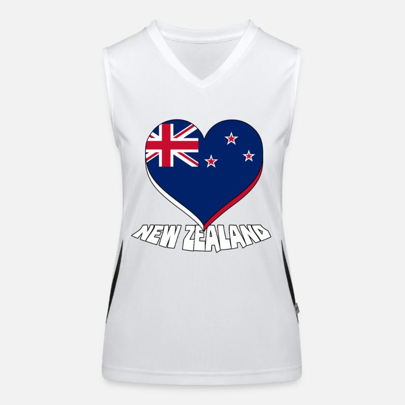 Neuseeland Funktionelles Kontrast-Tank Top für Frauen