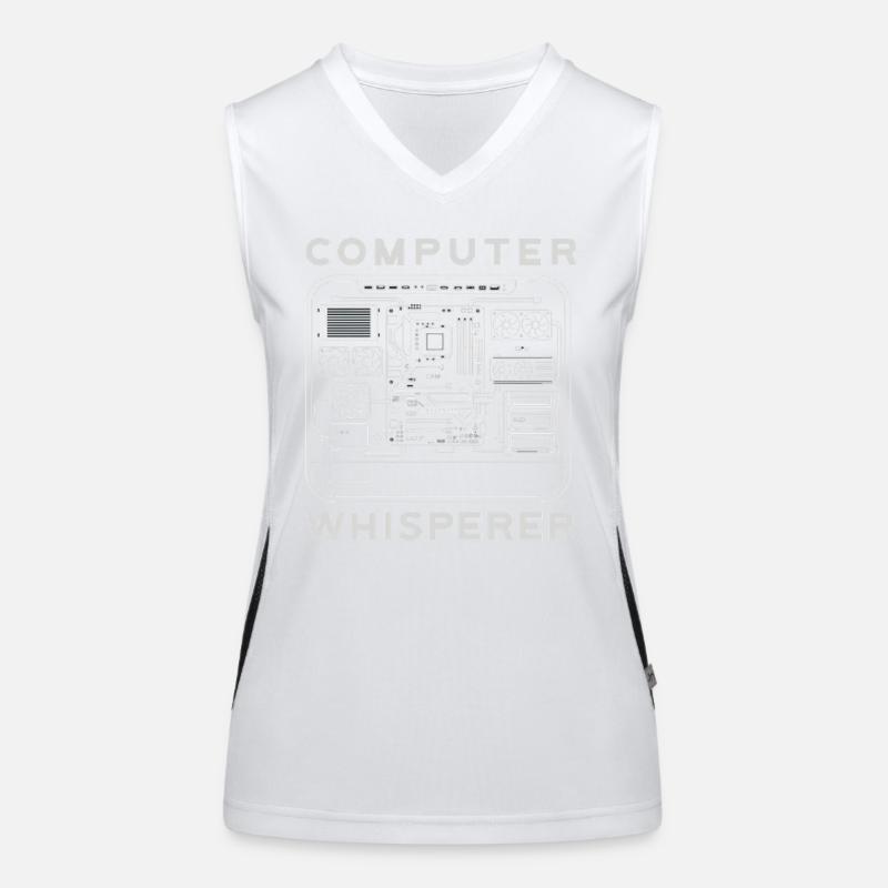 Computer Whisperer Motherboard Hardware PC Women's Functional Contrast Tank Top