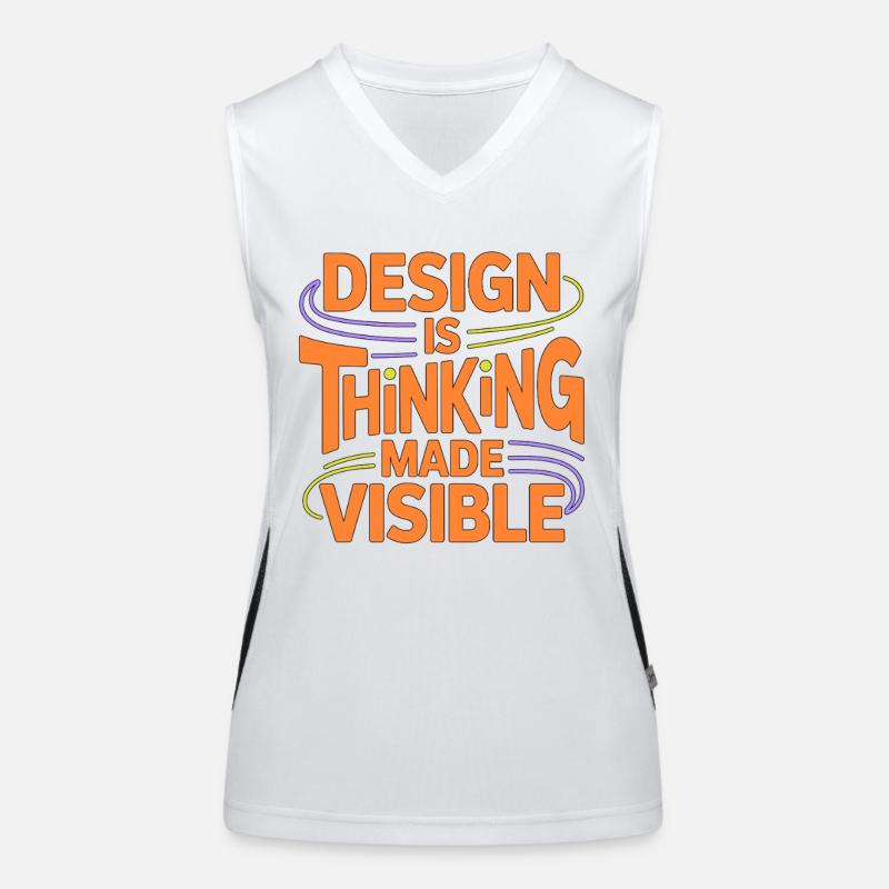 Designer Éducateur Design est Thinking Art Educator Débardeur respirant contrasté Femme
