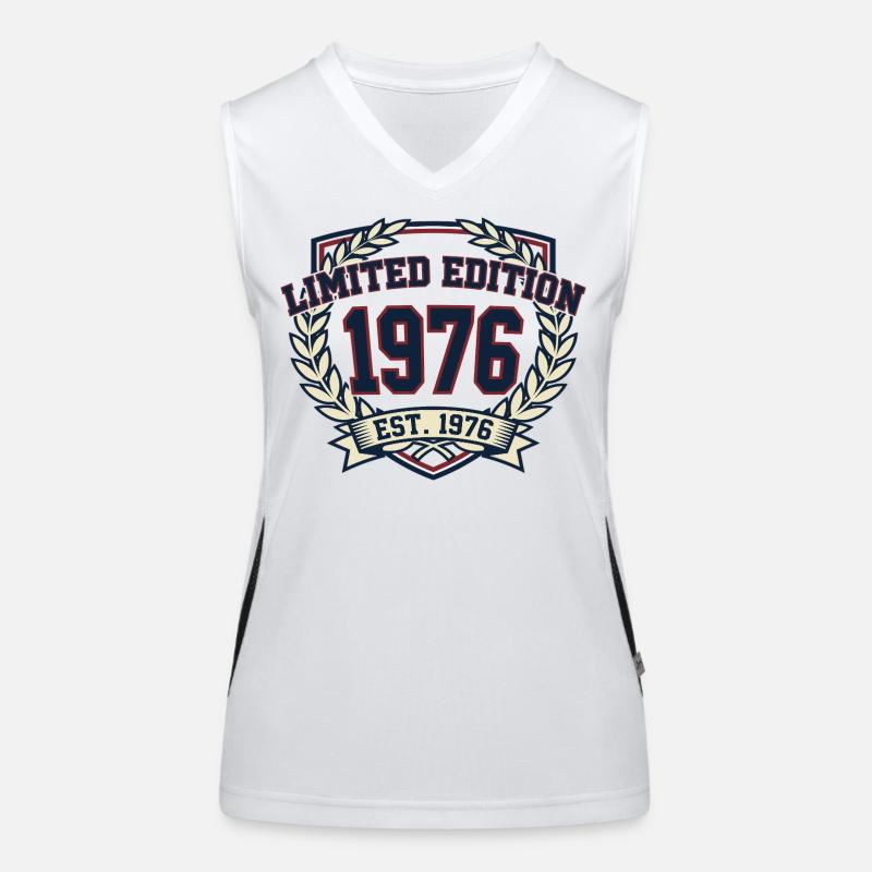 1976 Limited Edition Vintage Geburtstag Funktionelles Kontrast-Tank Top für Frauen