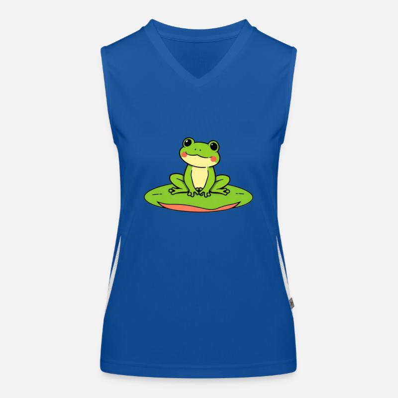 Cute Frog Débardeur respirant contrasté Femme