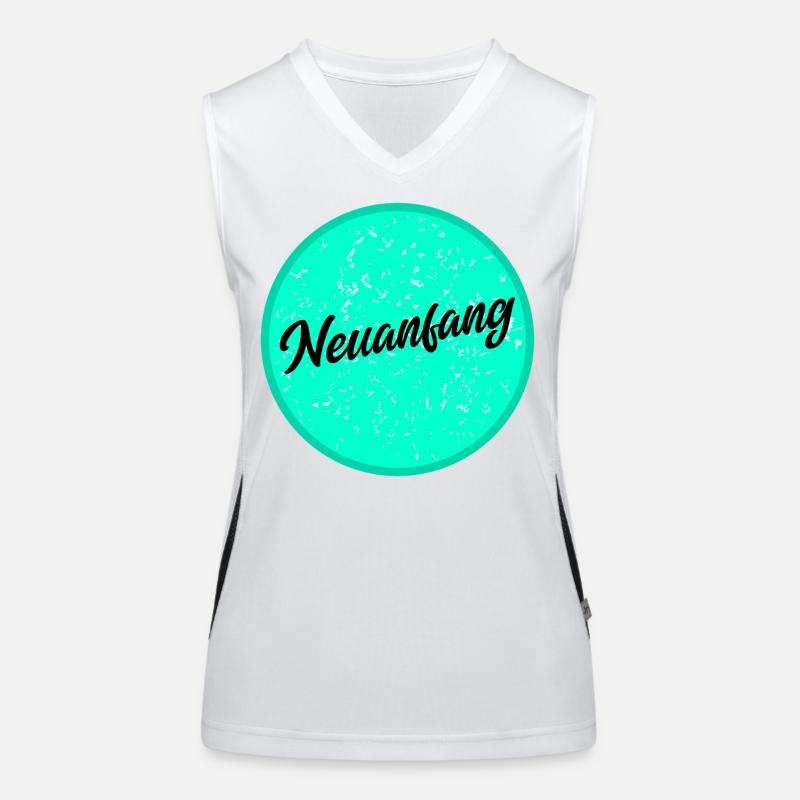 Neuanfang Funktionelles Kontrast-Tank Top für Frauen