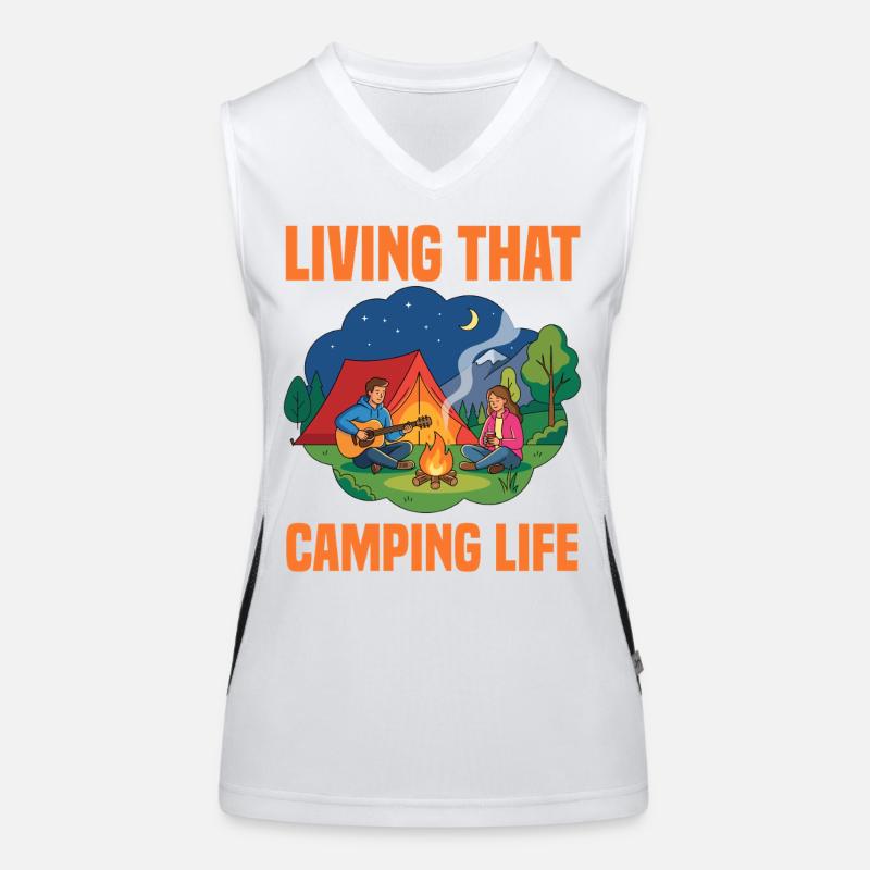 La vie en camping Débardeur respirant contrasté Femme