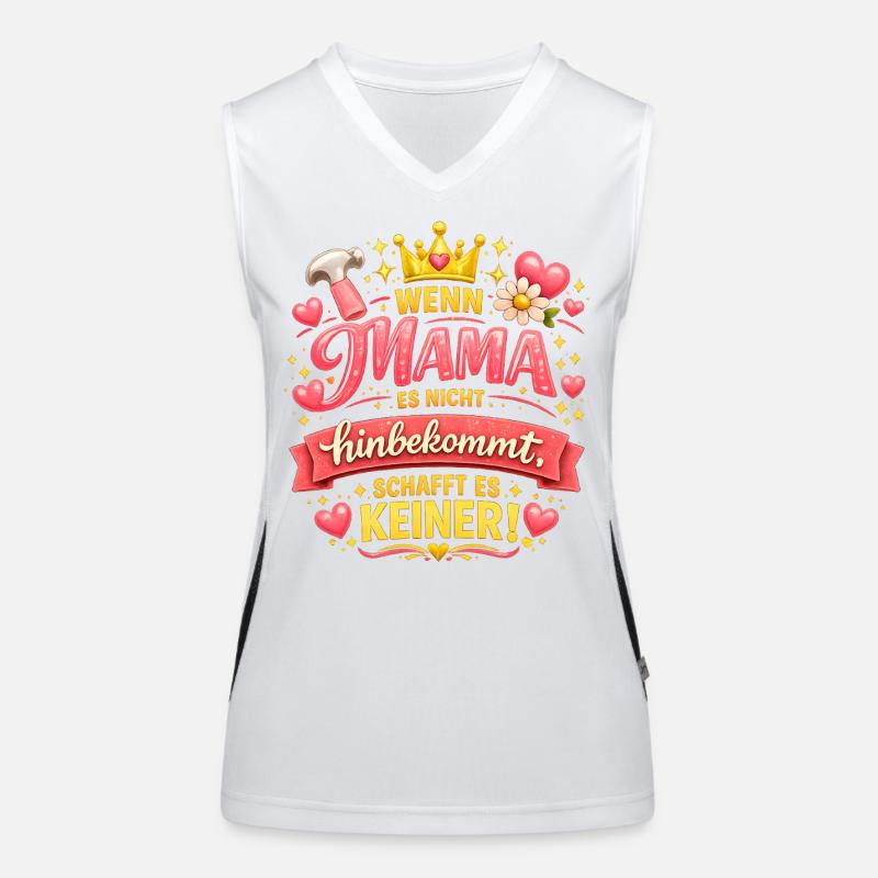 Mama bekommt alles hin Geschenk Muttertag & Kinder Funktionelles Kontrast-Tank Top für Frauen