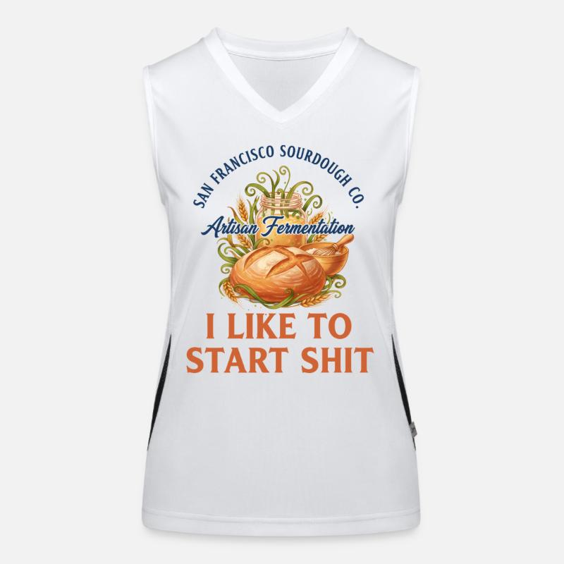 Sauerteigbrot Backbäcker Sauerteigstarter Funktionelles Kontrast-Tank Top für Frauen