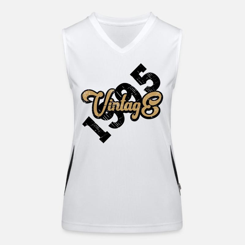 1995 Vintage Funktionelles Kontrast-Tank Top für Frauen