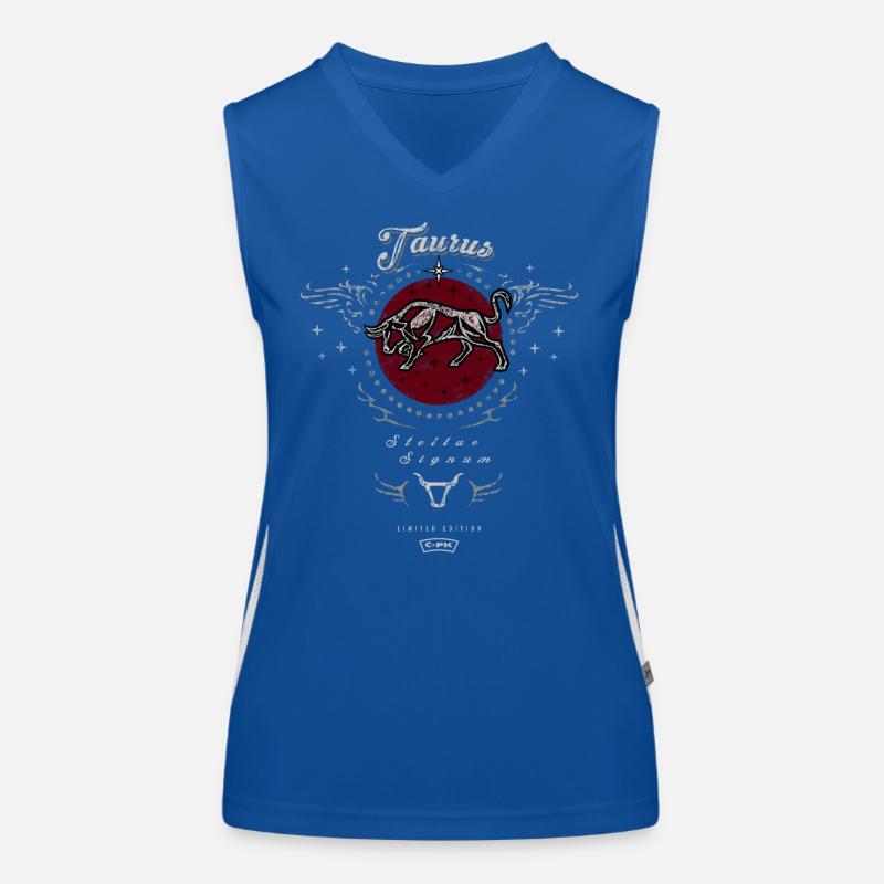 Taurus Star Crest Funktionelles Kontrast-Tank Top für Frauen