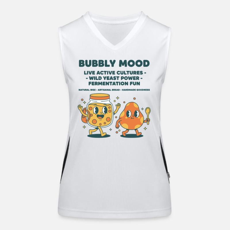 sourdough bread baking baker sourdough starter Women's Functional Contrast Tank Top