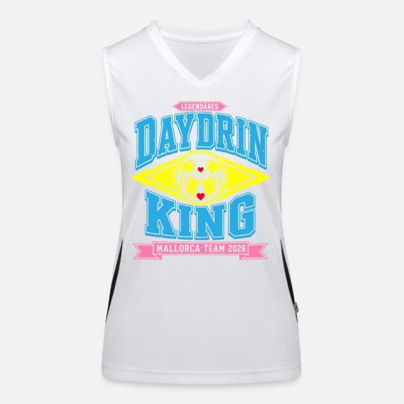 Malle 2026 Daydrinking Mallorca Team 2026 Funktionelles Kontrast-Tank Top für Frauen