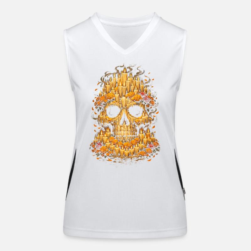 Día de los Muertos Débardeur respirant contrasté Femme