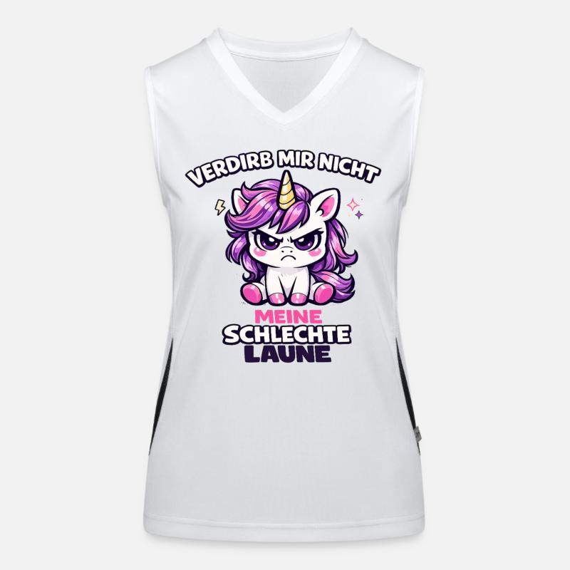 Verdirb mir nicht meine schlechte Laune Funktionelles Kontrast-Tank Top für Frauen