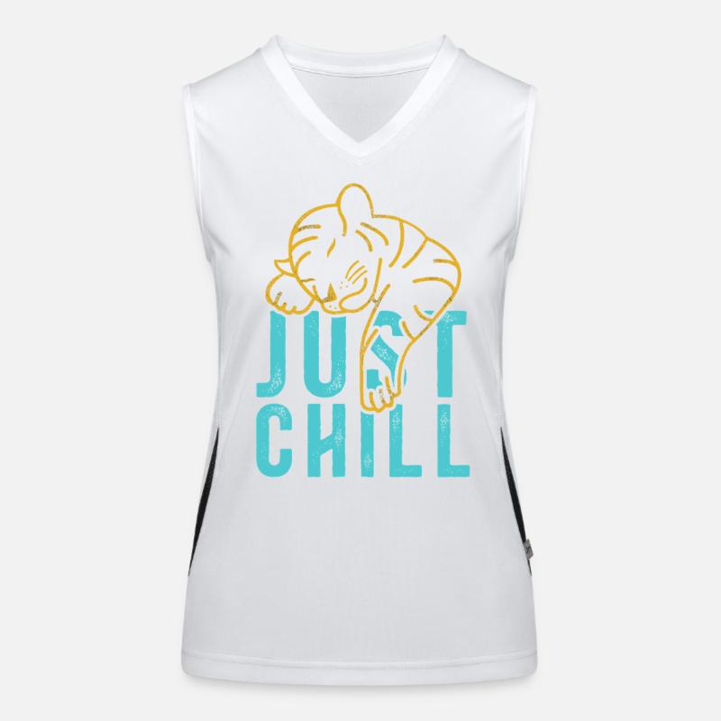 Juste Chill Tiger – Diction détendue Débardeur respirant contrasté Femme