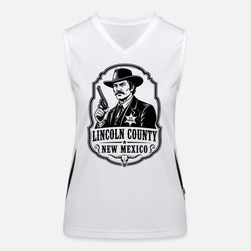Pat Garrett, Lincoln County, New Mexico, US Marshal Women's Functional Contrast Tank Top