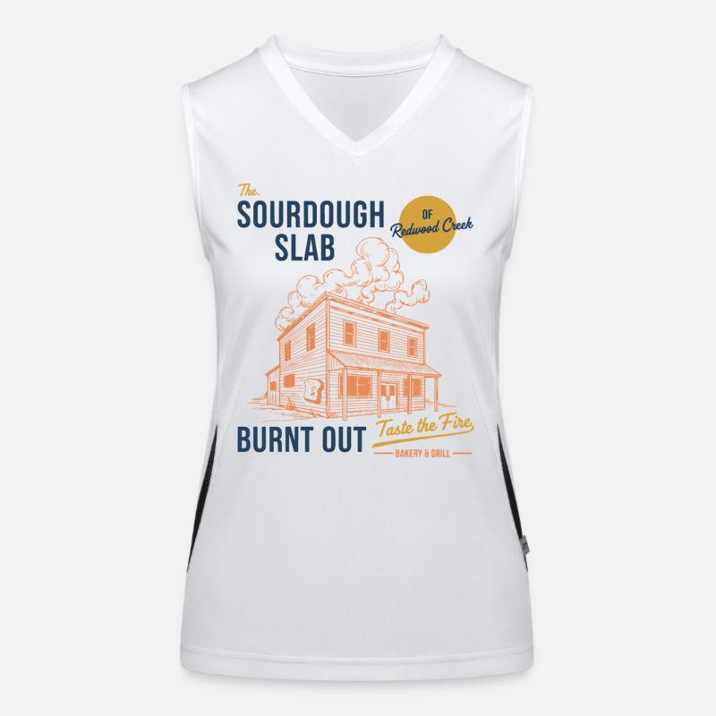 Sourdough Bread Baking Baker The Sourdough Slab Women's Functional Contrast Tank Top