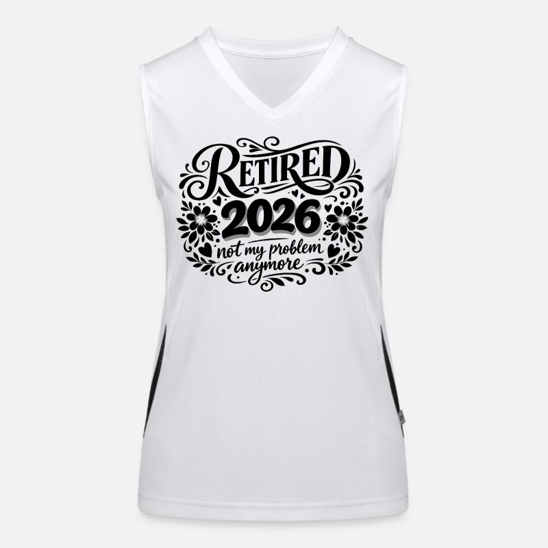 Ruhestand 2026 Plus My Problem Humor Funktionelles Kontrast-Tank Top für Frauen