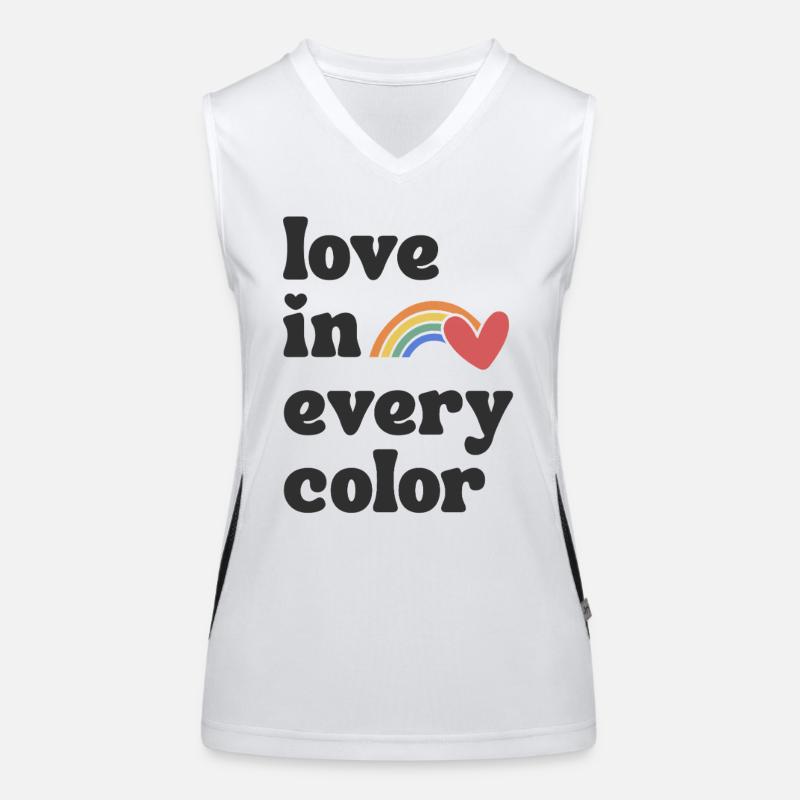 Love in every Color Pride Women's Functional Contrast Tank Top