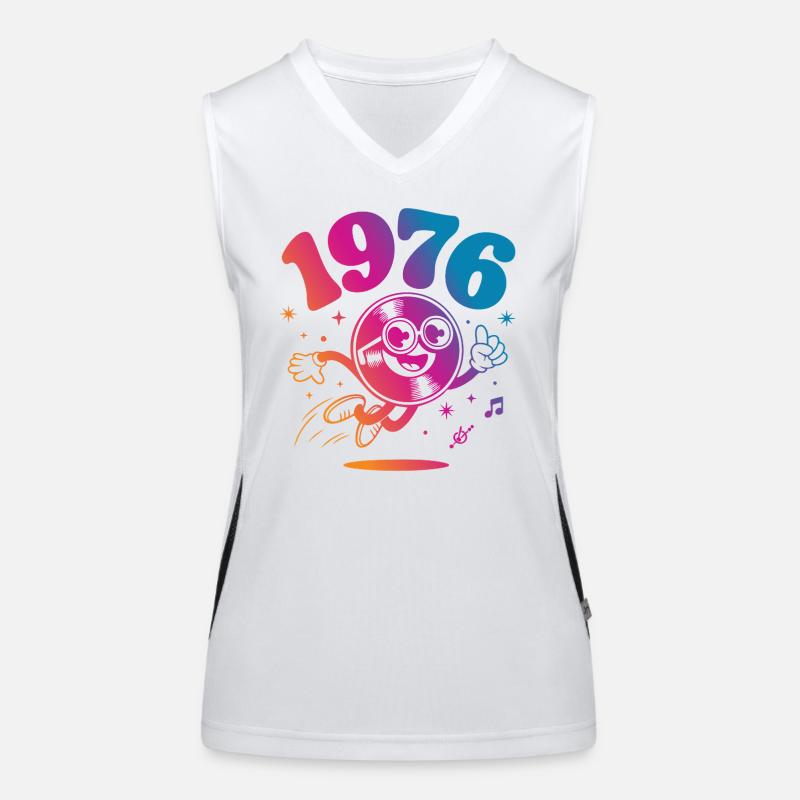 Millésime 1976 Débardeur respirant contrasté Femme
