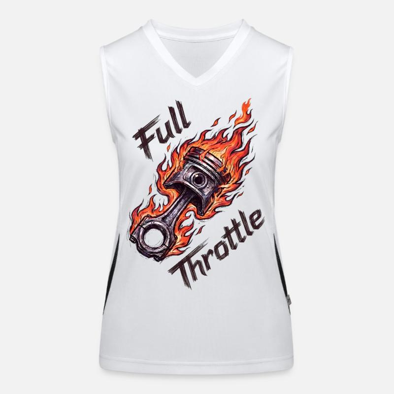  Full Throttle Piston Women's Functional Contrast Tank Top