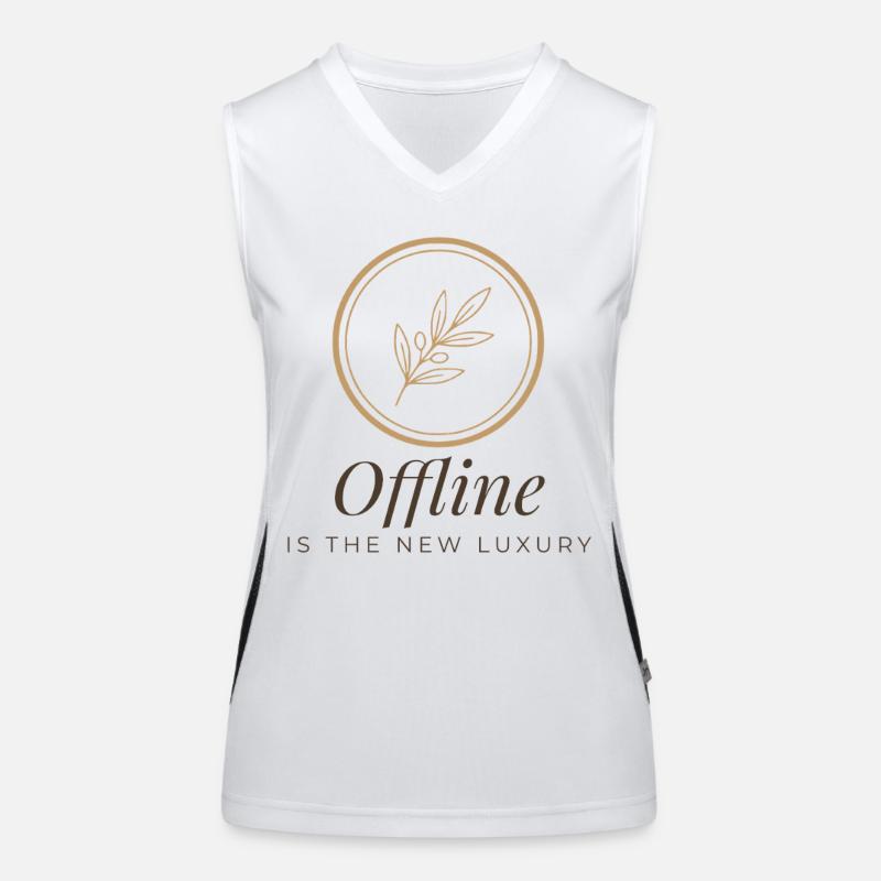 Offline ist das neue Luxus-T-Shirt Funktionelles Kontrast-Tank Top für Frauen