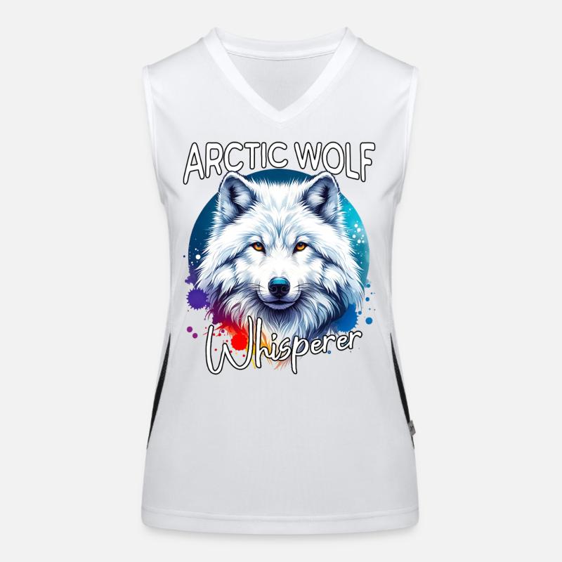 Arctic Wolf Whisperer Women's Functional Contrast Tank Top