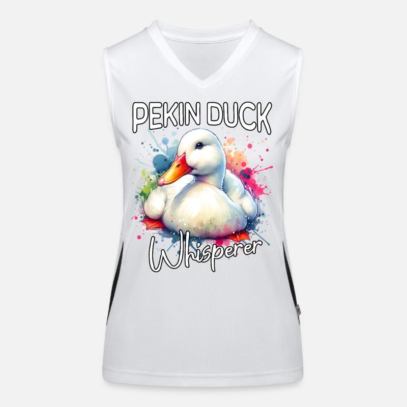 Le Murmureur du Canard Laqué de Pékin Débardeur respirant contrasté Femme