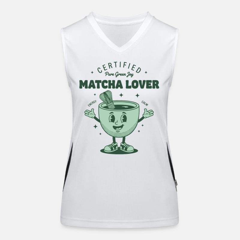 Certified Matcha Lover Pure Green Joy Tea Energy Women's Functional Contrast Tank Top