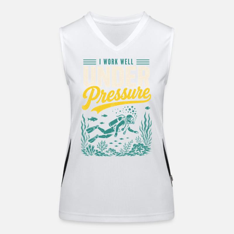 Chemise de plongeur sous pression Débardeur respirant contrasté Femme