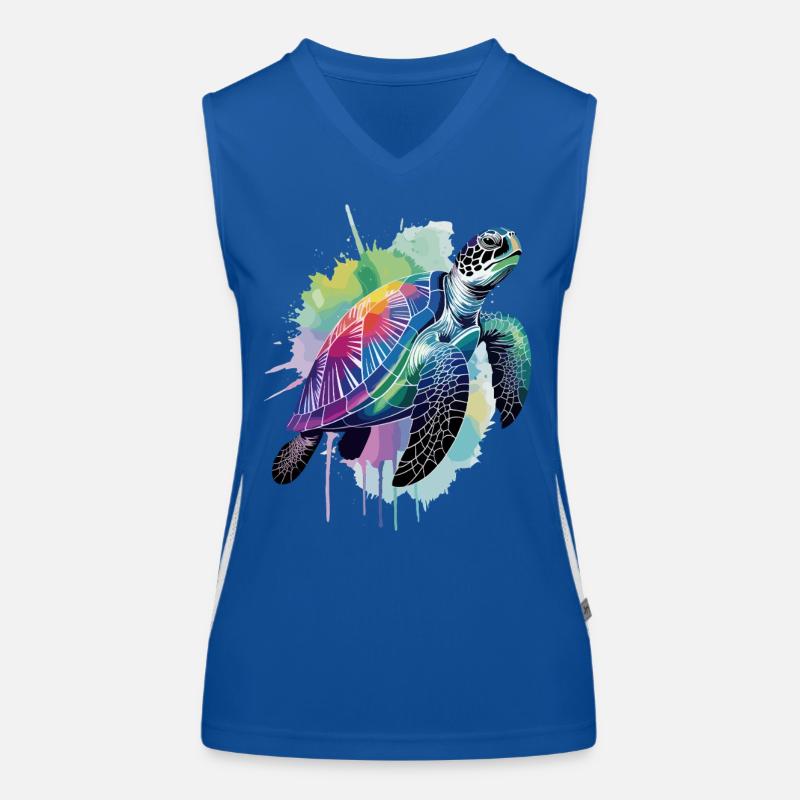 Sea turtle, turtle, water turtle Women's Functional Contrast Tank Top