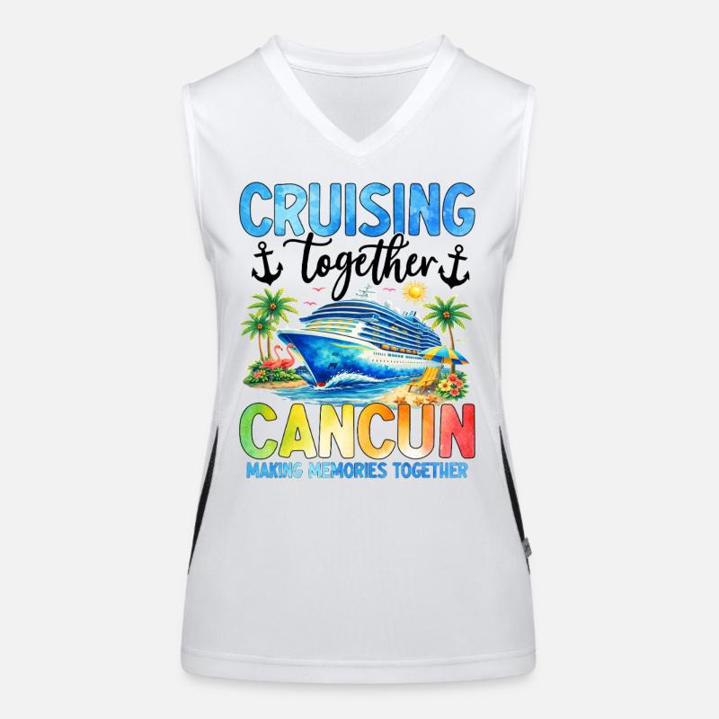 Croisière ensemble Cancún Créer des souvenirs Débardeur respirant contrasté Femme