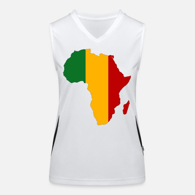 Mali Flagge Afrika Funktionelles Kontrast-Tank Top für Frauen