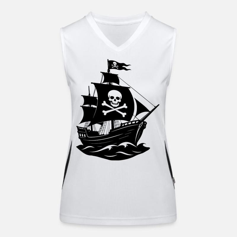 Bateau pirate Débardeur respirant contrasté Femme