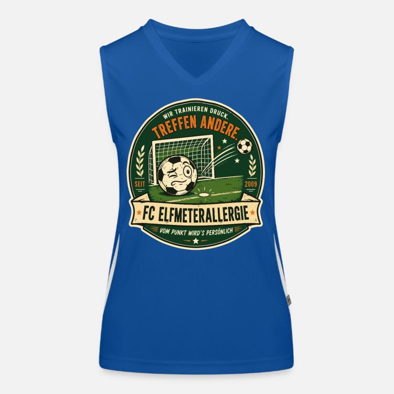 FC Elfmeterallergie Funktionelles Kontrast-Tank Top für Frauen