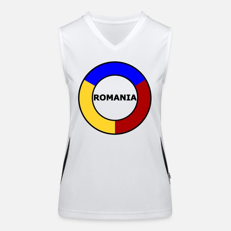 Colour Circle Ring Primary Colours Women's Functional Contrast Tank Top