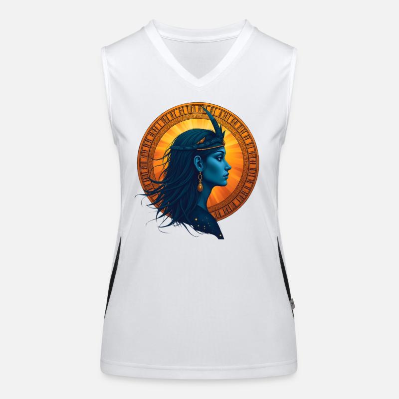 Ishtar Awakens – Sumerian Divine Women's Functional Contrast Tank Top