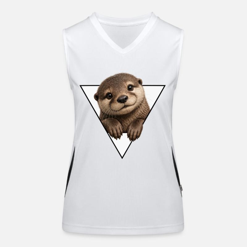 Otter View in Triangle Women's Functional Contrast Tank Top