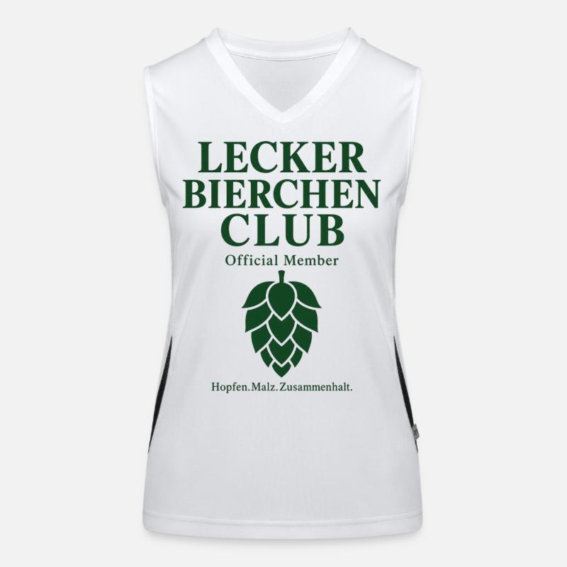 Lecker Bierchen Club – Offizielles Mitglied Funktionelles Kontrast-Tank Top für Frauen
