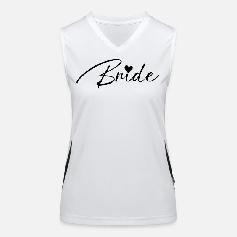 Mariée Débardeur respirant contrasté Femme