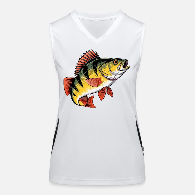 Springender Barsch Funktionelles Kontrast-Tank Top für Frauen