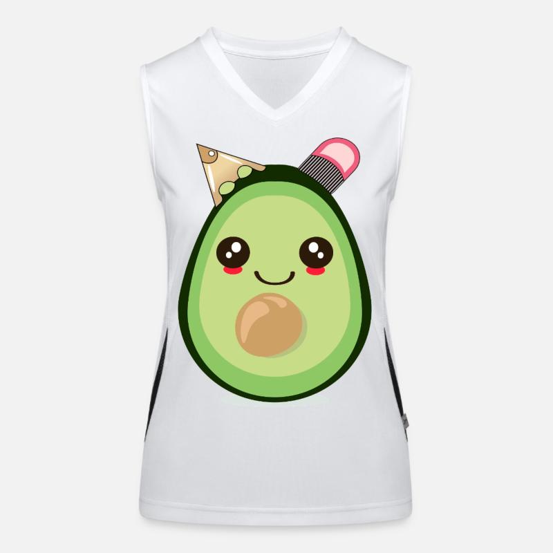 SCHULANFANG SCHULKIND AVOCADO Funktionelles Kontrast-Tank Top für Frauen