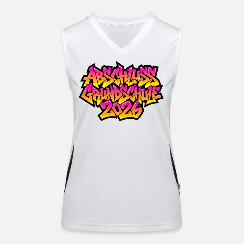 Elementary School Graduation 2026 Graffiti Women's Functional Contrast Tank Top