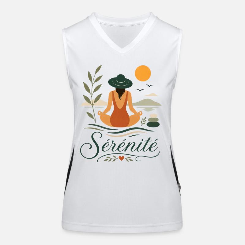 Ruhe am Meer Funktionelles Kontrast-Tank Top für Frauen