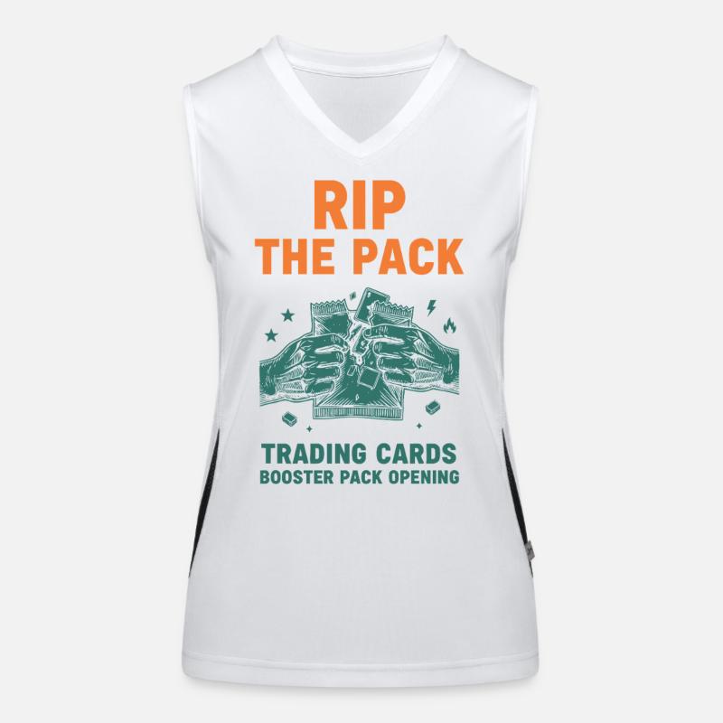 Rip The Pack Trading Cards Booster Pack Opening Women's Functional Contrast Tank Top