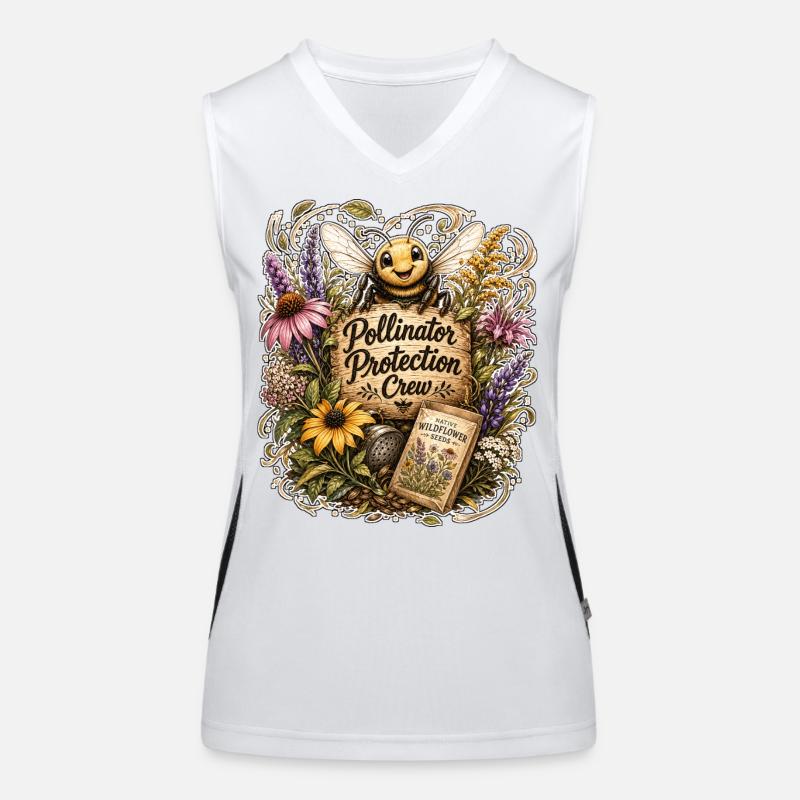 Pollinator Protection Crew Women's Functional Contrast Tank Top