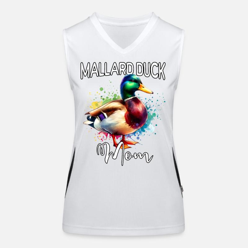 Maman du canard colvert Débardeur respirant contrasté Femme