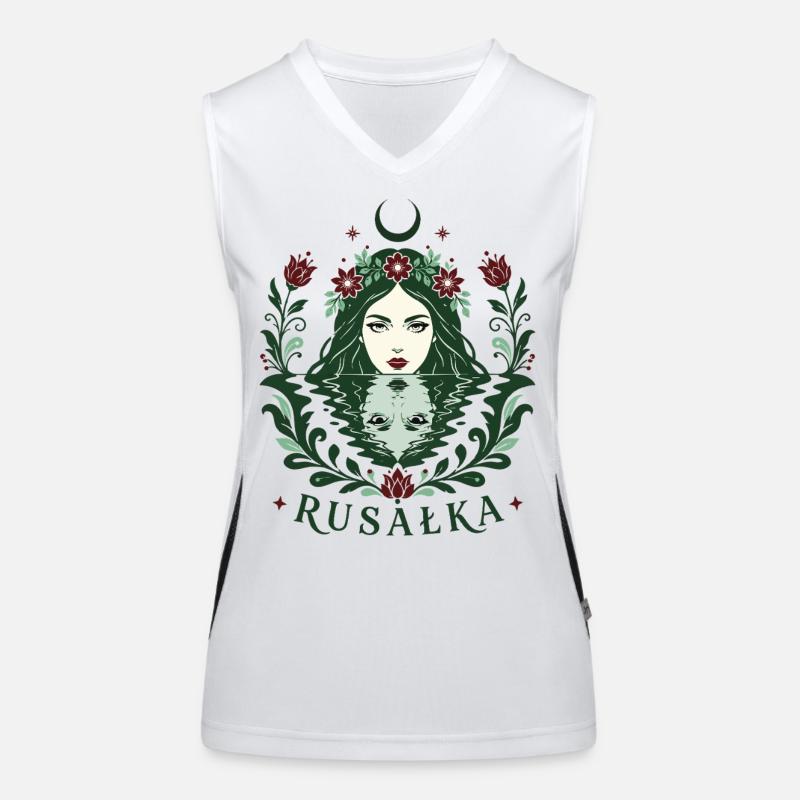 Rusalka-Wassergeist Funktionelles Kontrast-Tank Top für Frauen