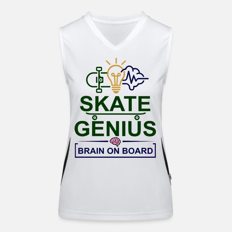 Skate Genius Brain à bord Débardeur respirant contrasté Femme