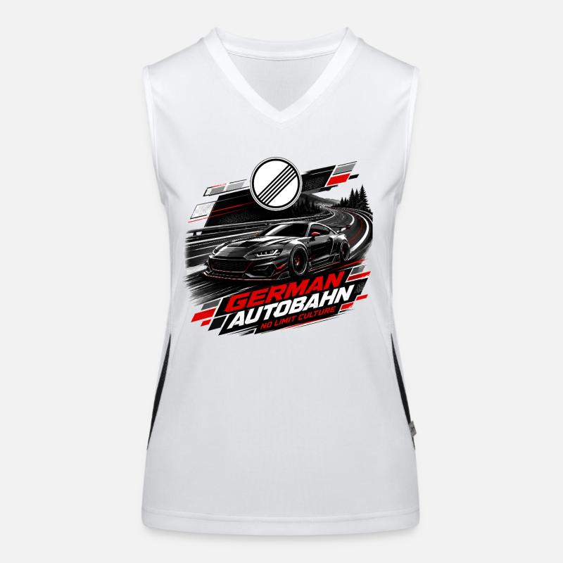 German Autobahn No Limit Funktionelles Kontrast-Tank Top für Frauen