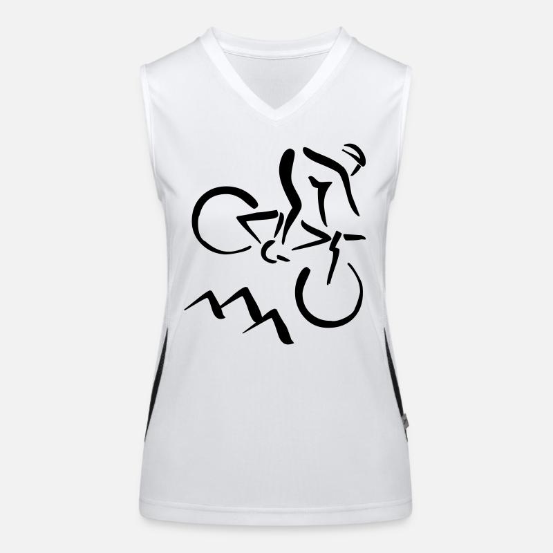 Biker Débardeur respirant contrasté Femme