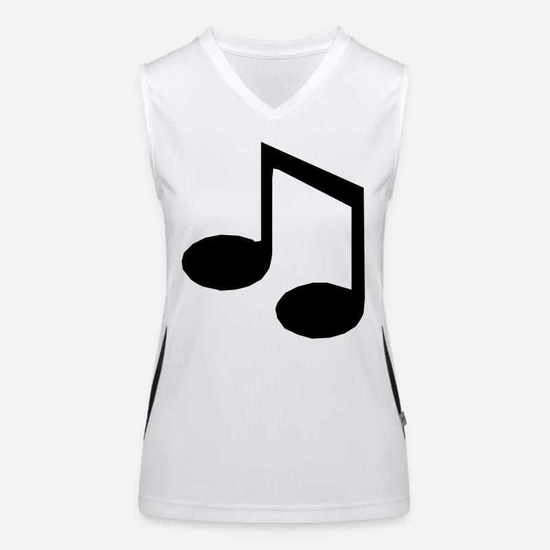 Music note Women's Functional Contrast Tank Top